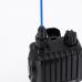 Thumbnail of icom ic v80 top view with blue antenna attached black ribbed body single control knob